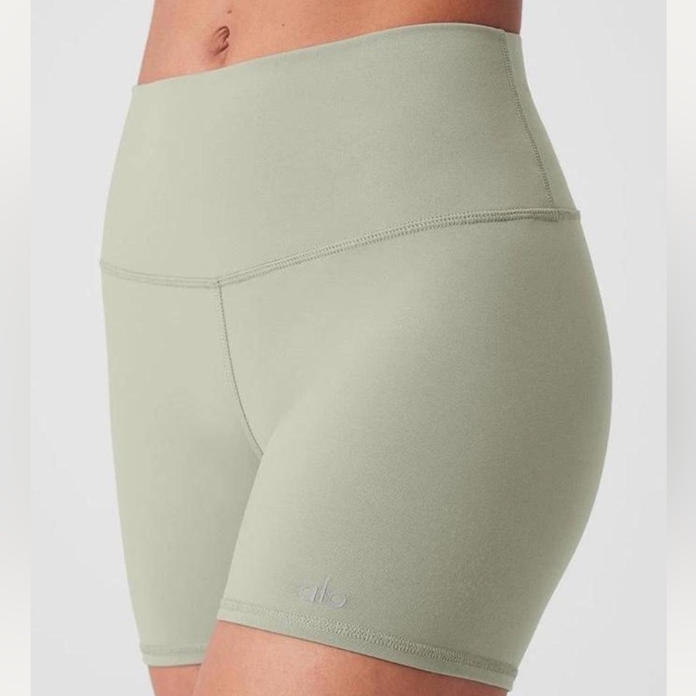 ALO Yoga | 5” Sage Green Bike Shorts